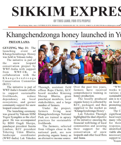 Launch of Khangchendzonga Honey